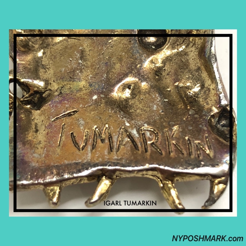 Isralian Igael Tumarkin Modernist Abstract Brooch - Picture 3 of 3